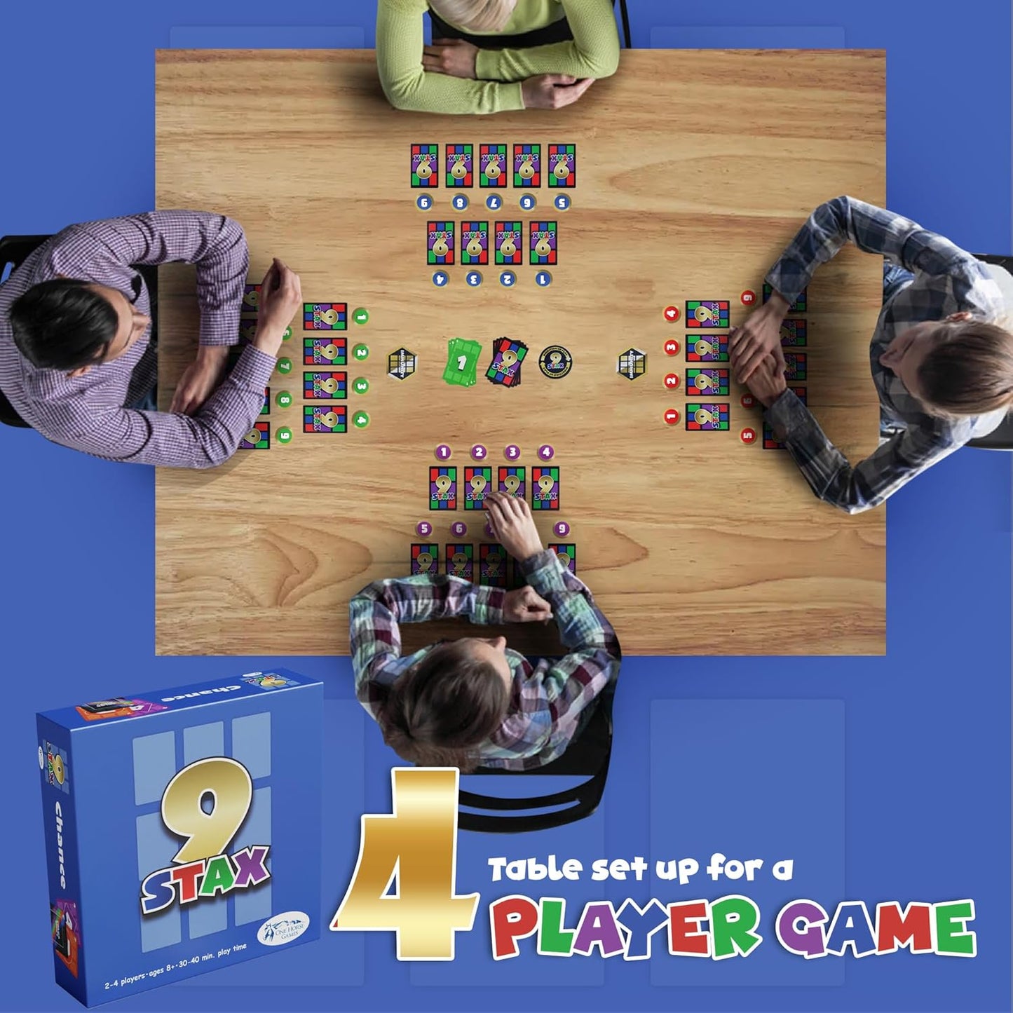 Card Game – Family-Friendly Card Game – Fun for Kids, Teens & Adults – Ideal for 2-4 Players – for Game Night, Family Night, Parties! (Base Game)……