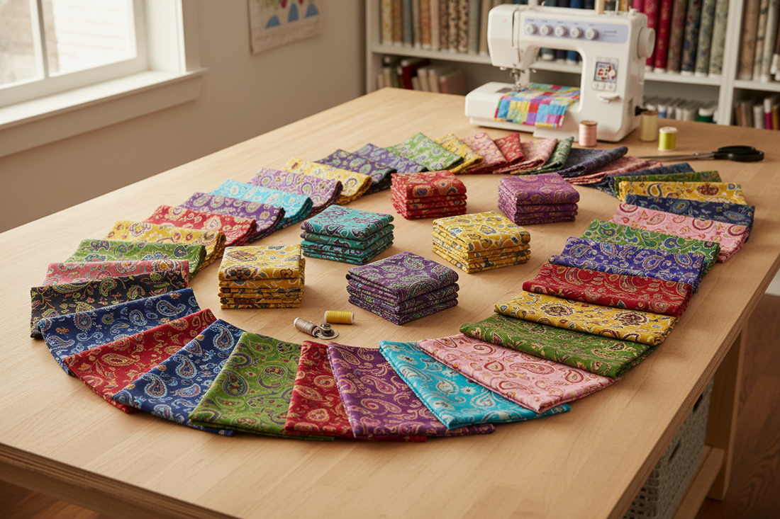 Why Crafters Love Paisley Cotton Fat Quarters: A Closer Look at the HANPATQUI 50PCS Fabric Bundle