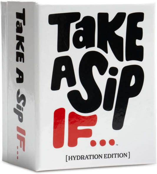 Take A Sip If… [Hilarious Party Game for Adults, Perfect for Game Night, Ice Breakers, Conversation Starter, Great for Chill Nights or Big Groups, Fun Gift for Friends, Halloween]