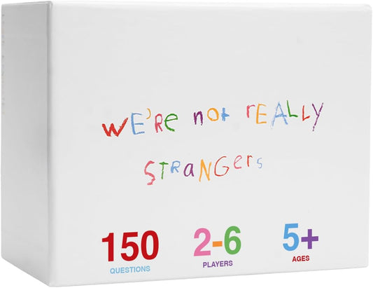 WE'RE NOT REALLY STRANGERS Kids Edition Card Game - 150 Conversation & Activity Cards for Kids, Adults, & Teens – for Fun Memorable Family Game Nights and Kid’s Party, Ages 5+, 2-6 Players
