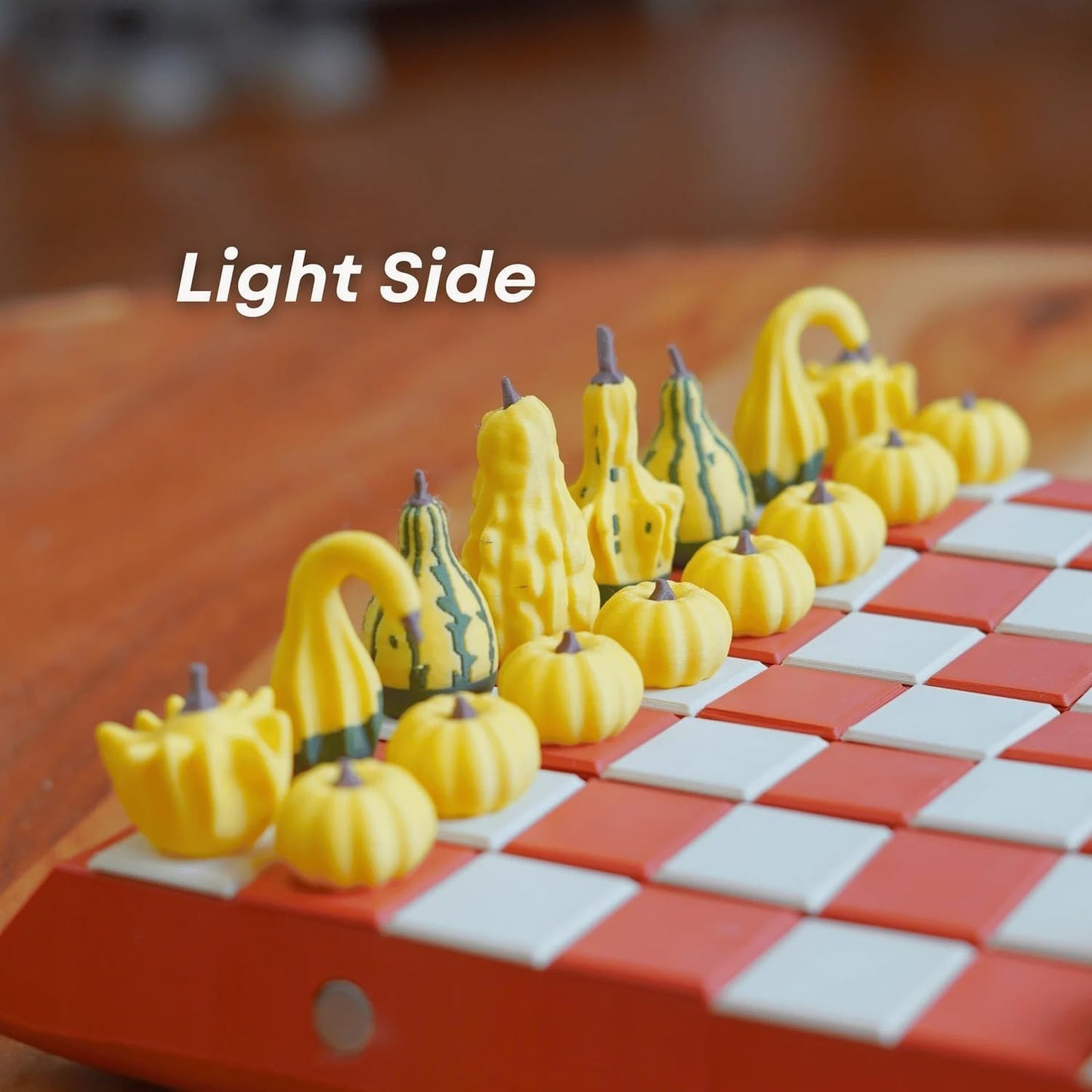 Pumpkin Game Set: Magnetic Chess Checkers, Cribbage, Dice Tower, Card Holder, Gourd Gambit Pumpkin Chess Expansion Pack for Gourd Games, 3D Printing Portable Adult Pumpkin Board Game Set(#2)