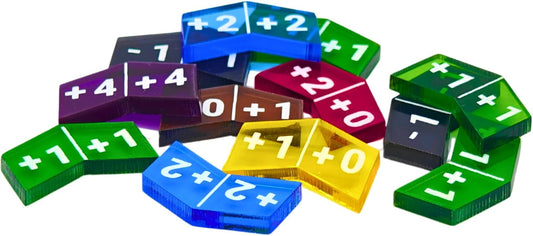 Futhark MTG Stat Counters / Buff Counters for Magic The Gathering - Set of 60 Color Coded MTG Tokens - Improved Gameplay with This Great Magic The Gathering Gift