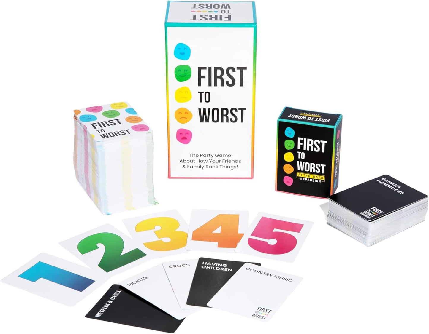 Party Game + After Dark Expansion Set - The Card Game About How Your Friends & Family Rank Things for Adult Friends, Groups & Fun Parties with Polarizing Priorities