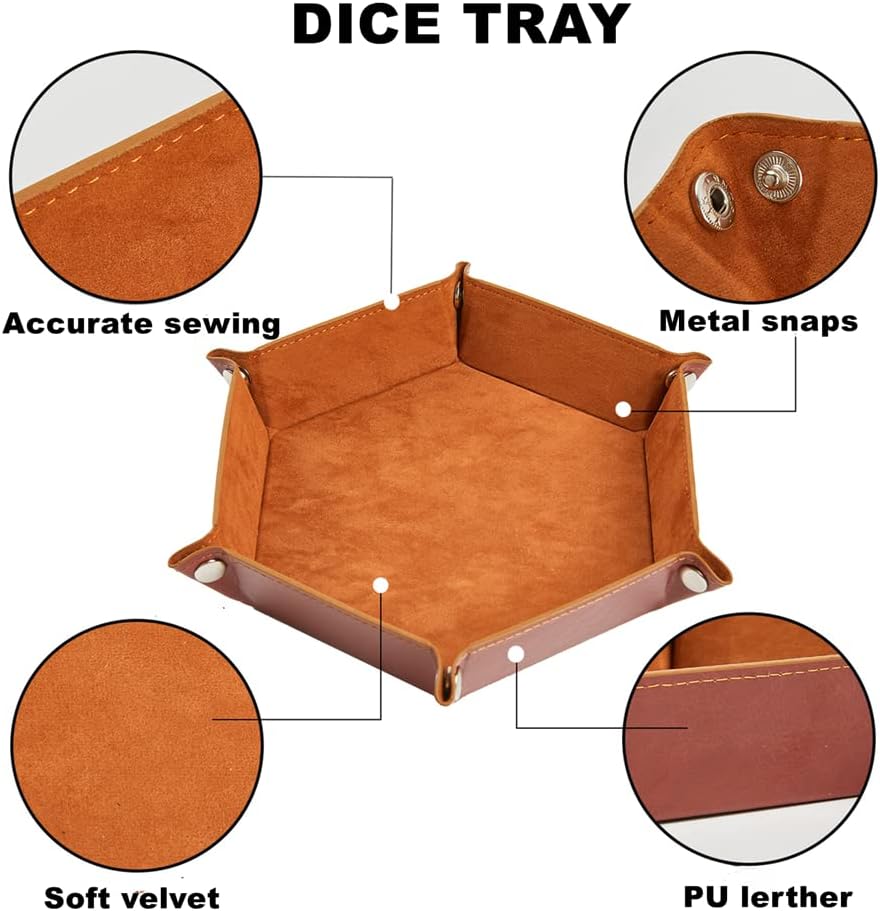 DND Dice Set 35 Pcs Polyhedral Dungeons and Dragons Rolling Dice for D&D RPG MTG Table Games Dice Bulk with Colorful Drawstring Bags and Dice Tray (Retro)