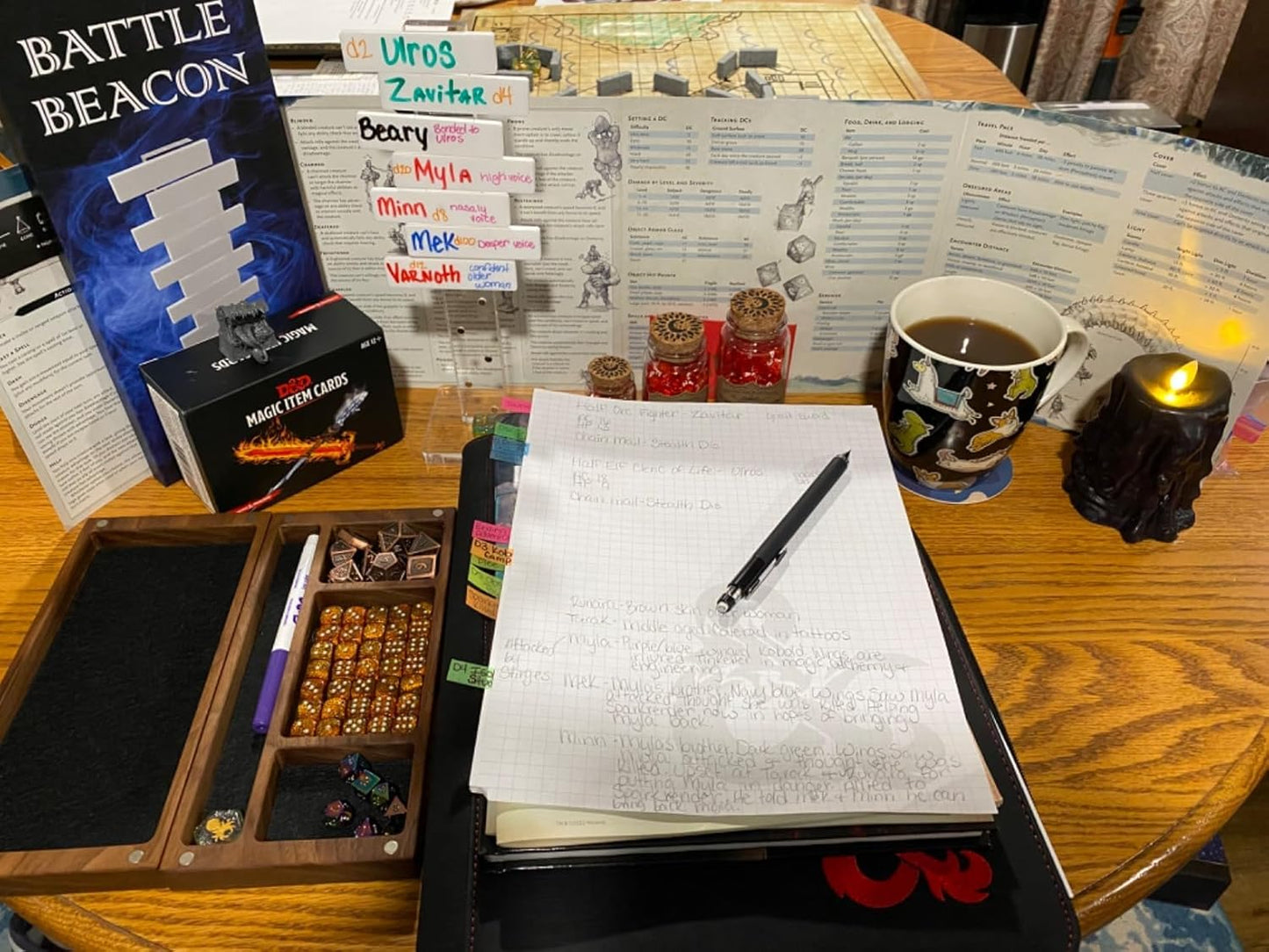 Futhark DND Initiative Tracker for RPG - Track up to 12 Fighters with This Great Dungeon Master Gift - The Battle Beacon