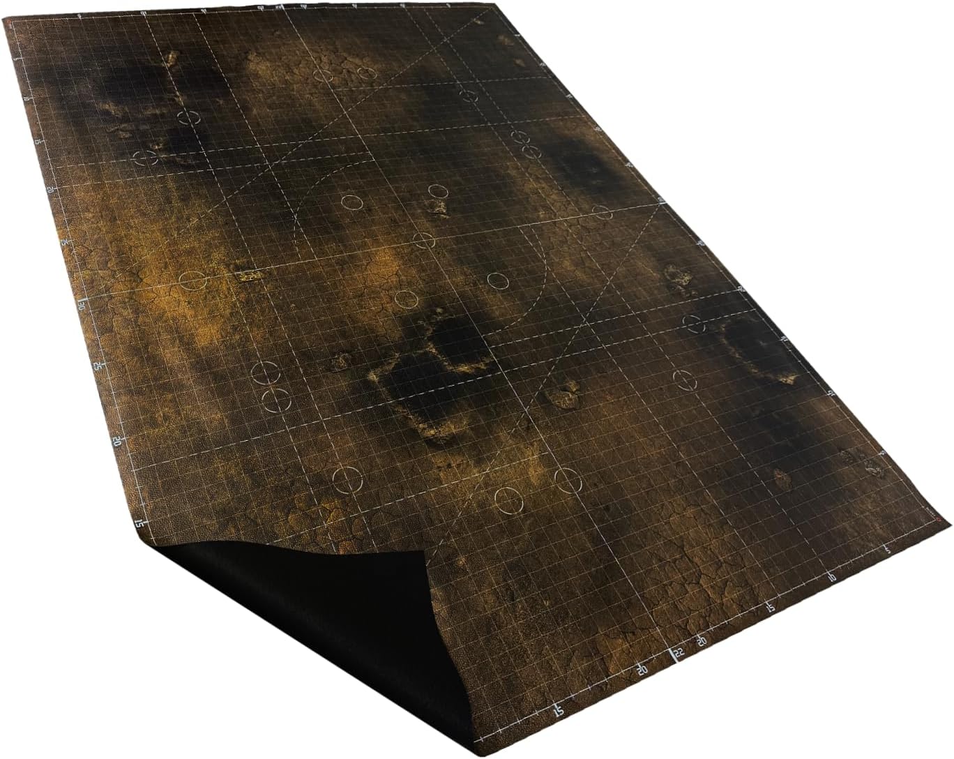 44'' x 60'' Battle Mat Gridded War-Gaming Mat for WH40K - Made of Synthetic Leather, 1.1mm Thickness (Doomsday Barrens)