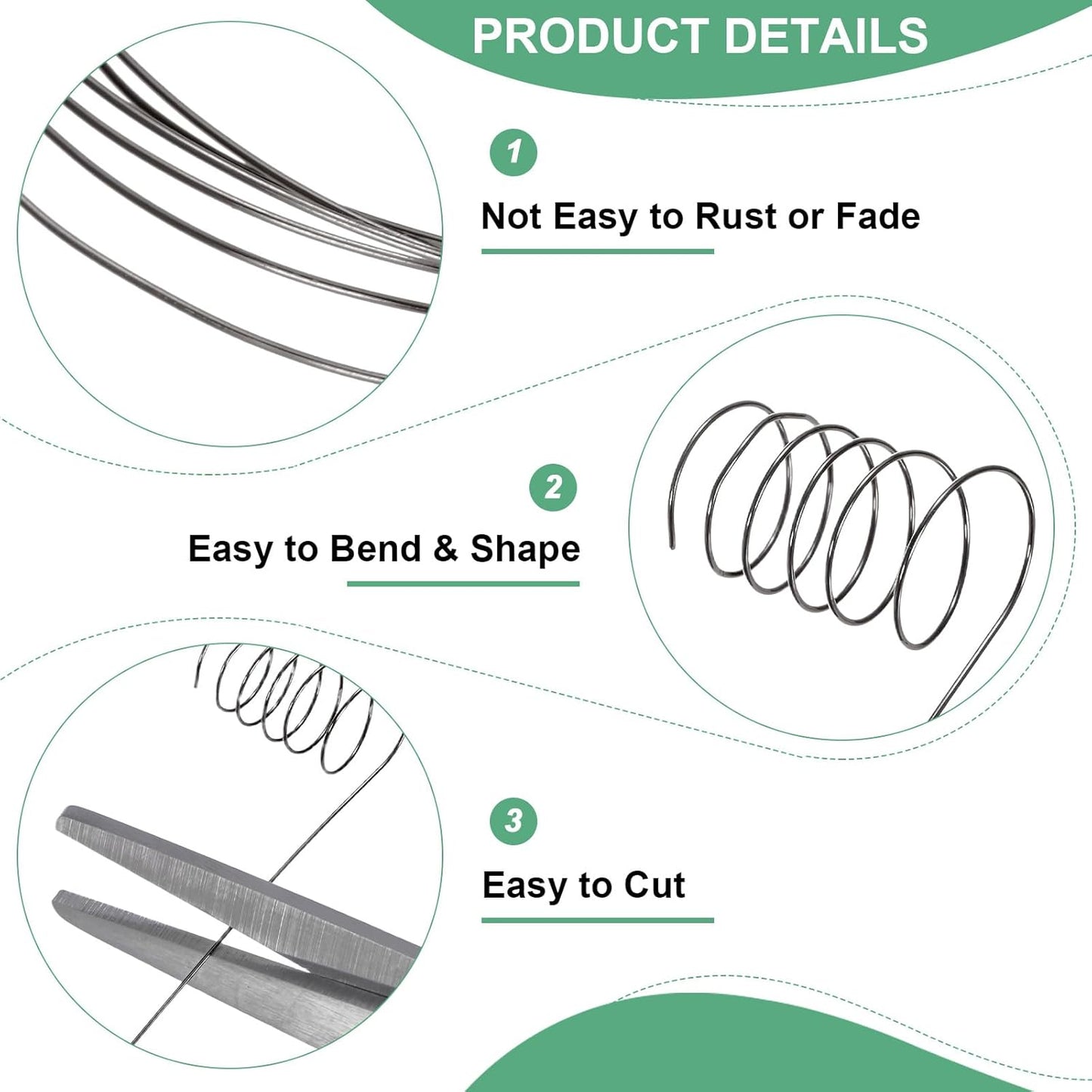 0.2 mm/32 Gauge Copper Wire for Jewelry Making, 82FT Copper Beading Craft Wire for Jewelry/Weaving/DIY Crafting/Planting, Color-Retaining [25M, Metallic Black]