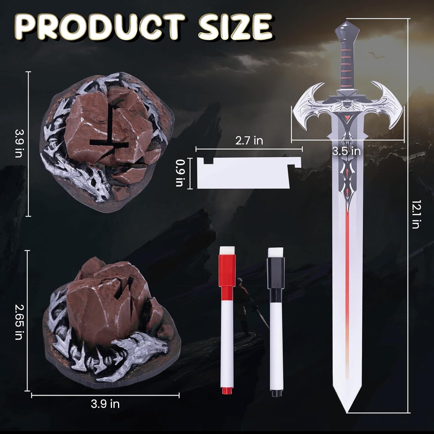 DND Initiative Tracker,Initiative Tracker with 10 Erasable Taken Flags,DND Accessories,Dungeons & Accessories Dragons