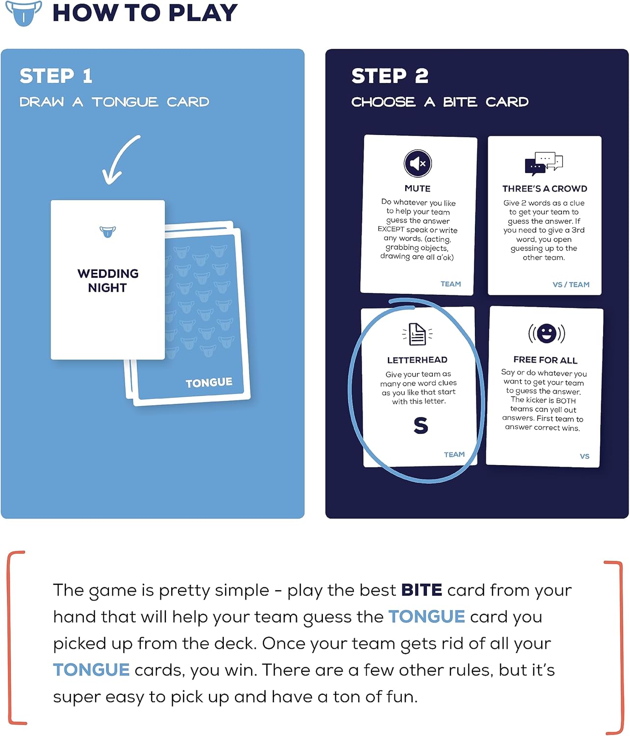 – A Party Card Game Where You Choose Your Words Wisely
