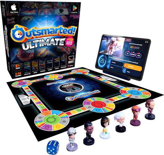 Outsmarted Ultimate Edition - 10 Exciting Bonus Categories | Kids, Teens & Adults | Next-Level Game Night for Family & Friends | 2–24 Players | Age 8+ | 10,000+ Questions | 2025 Edition