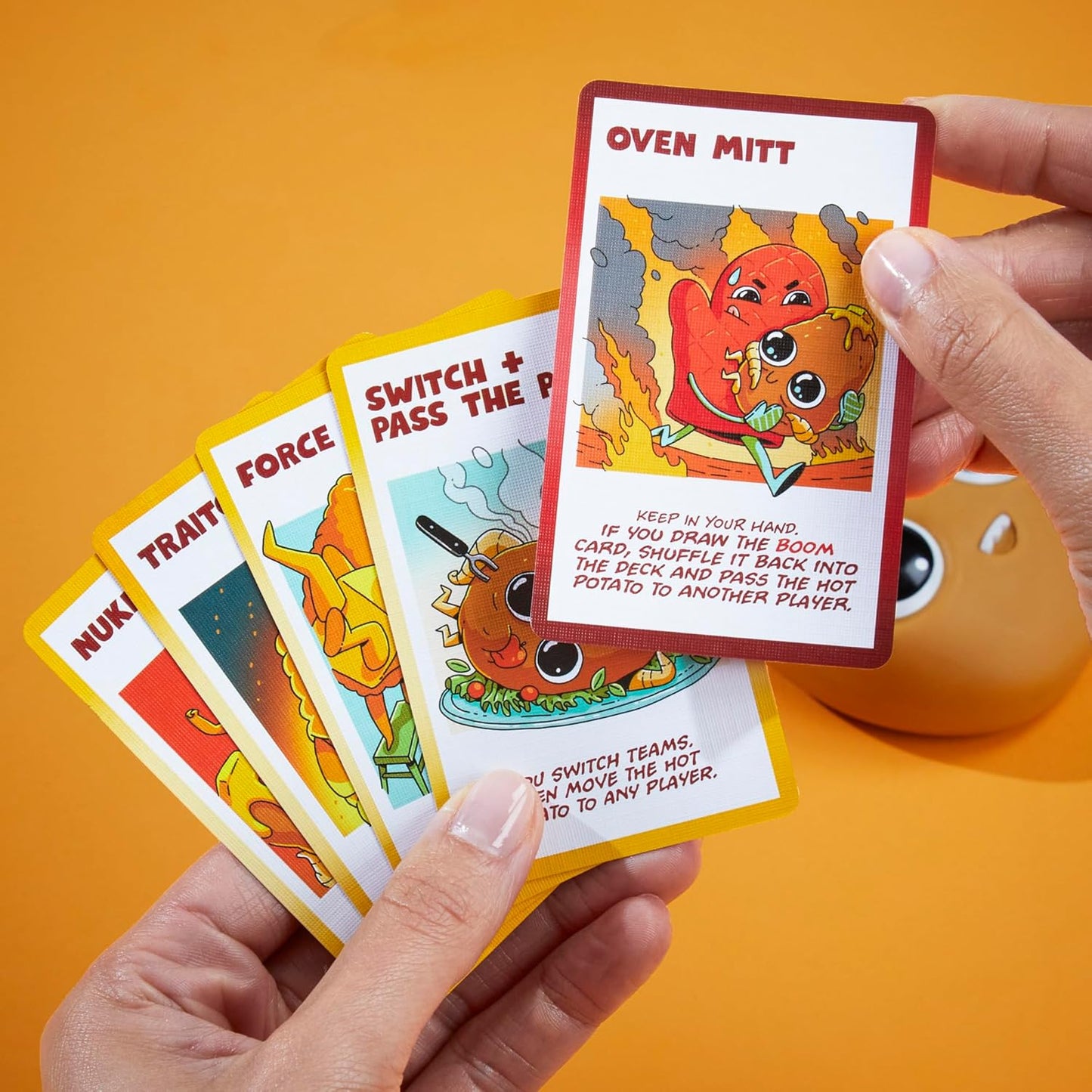 Hasbro Gaming Traitor Tots Card Game | Explosive Potato Party Card Game for Families and Adults | 3 to 10 Players | 25 Mins. Average | Indoor Summer Activities | Ages 8+