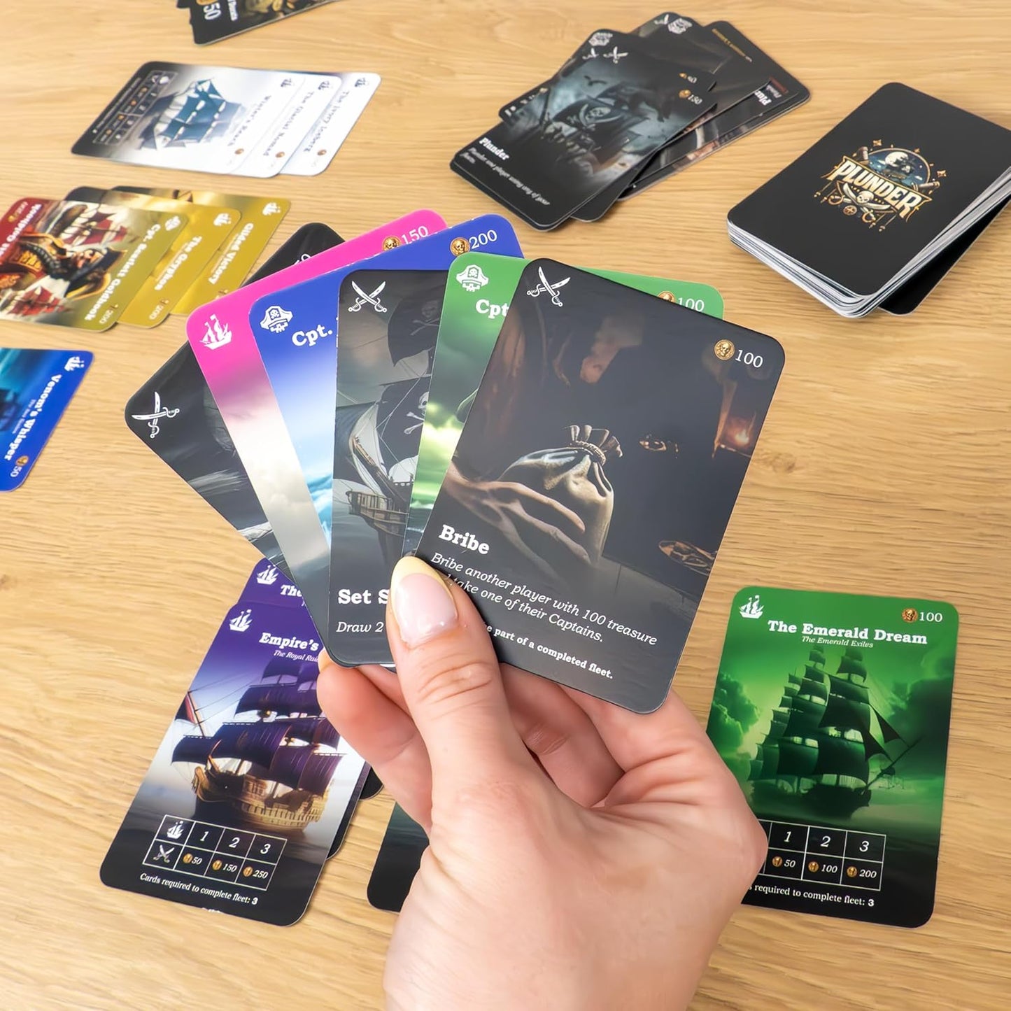 Cursed Tides - Strategy Card Game | Fun for Kids, Teens & Adults | 2-5 Players | Ages 8+ | Quick 15-Minute Gameplay